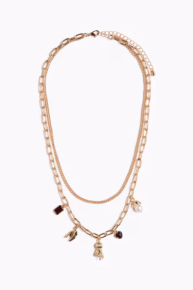 Ожерелье из двух цепочек