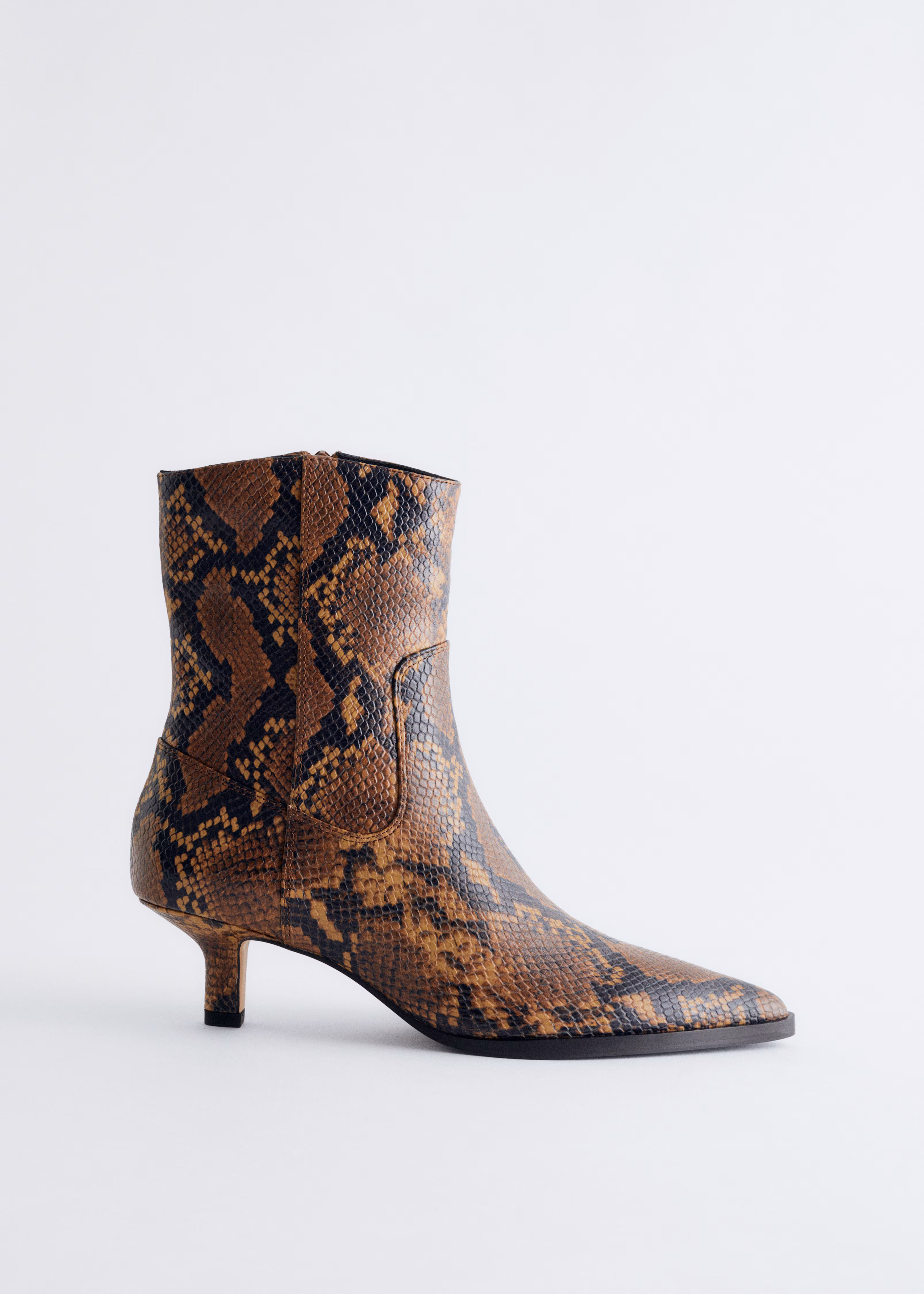 Ботильоны на каблуке-пятнистик- Заказать в России