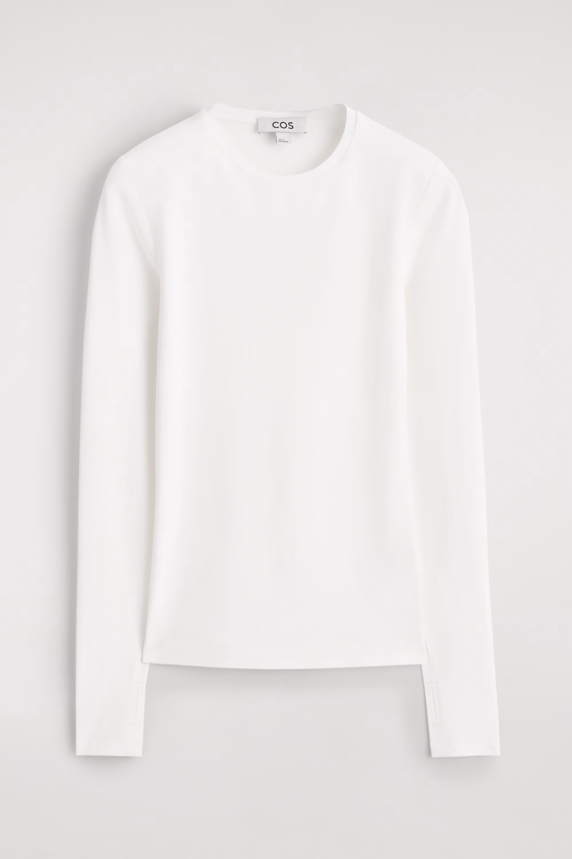 Топ из хлопка с длинными рукавами- Заказать в России