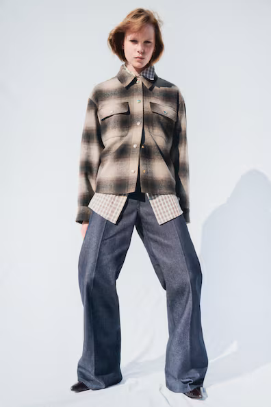 Оверсайз рубашечное пальто- Заказать в России