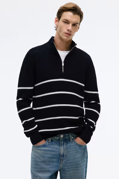 Свитер с молнией REGULAR FIT- Заказать в России