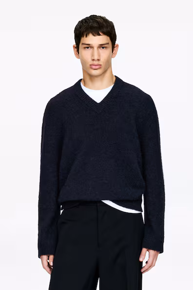 Свитер из альпаки в свободном стиле- Заказать в России