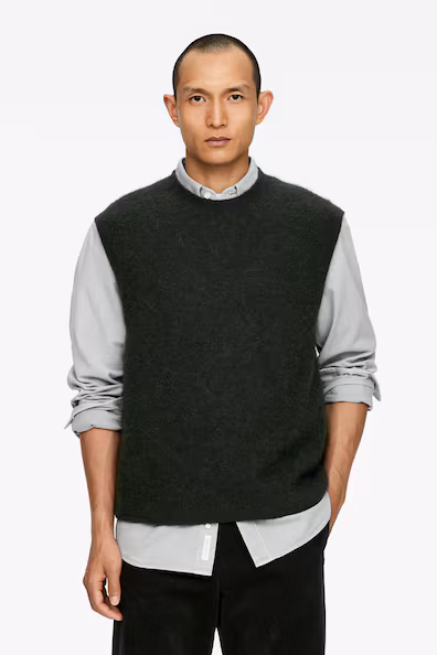 Жилет из шерсти и альпаки- Заказать в России