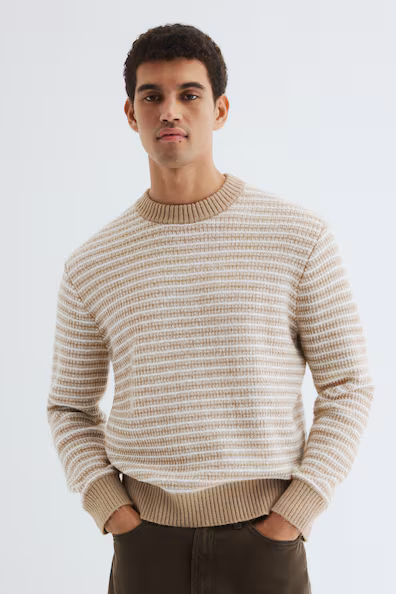 Джемпер с жаккардовым узором REGULAR FIT- Заказать в России