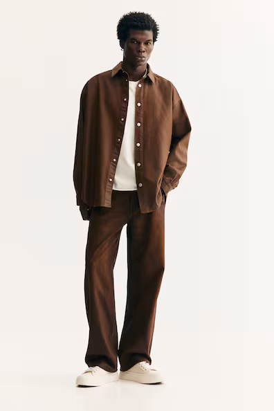 Джинсовая рубашка в свободном крое- Заказать в России