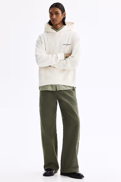 Толстовка с капюшоном и принтами, свободного кроя- Заказать в России