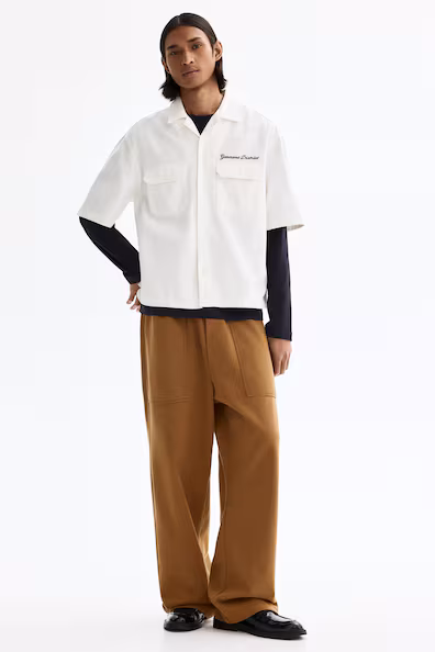 Хлопковые спортивные брюки RELAXED FIT- Заказать в России