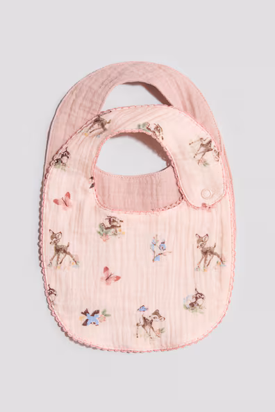 Набор из 2 слюнявчиков из хлопковой муслина