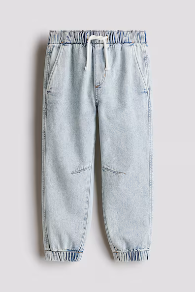 Джоггеры из хлопкового джинса- Заказать в России