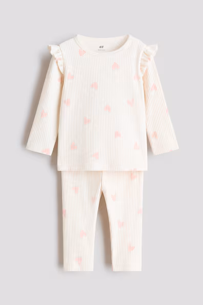 Комплект из рубчикового хлопкового топа- Заказать в России