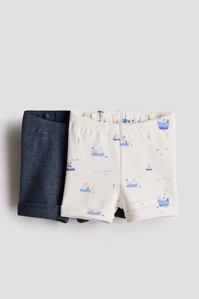 Набор из 2 шортов из хлопкового джерси- Заказать в России