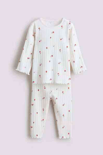 Пижама с принтом из хлопка- Заказать в России