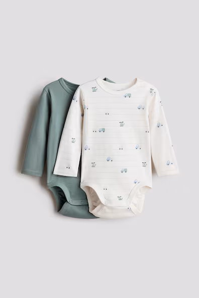 Набор из 2 боди с длинными рукавами