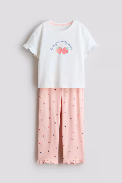 Пижама в хлопковом принте