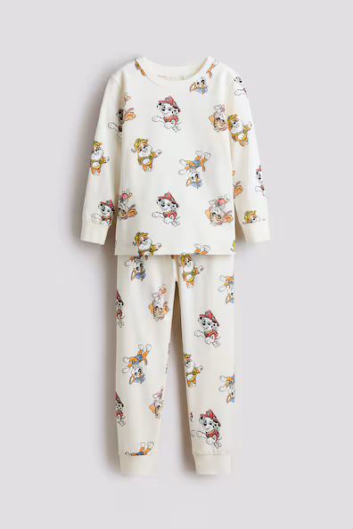 Пижама в хлопковом принте- Заказать в России