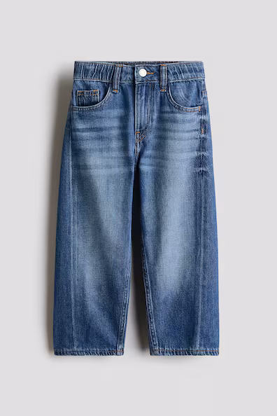 Джинсы бочонкового кроя свободного покроя
