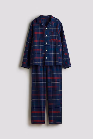 Пижама из хлопковой фланели