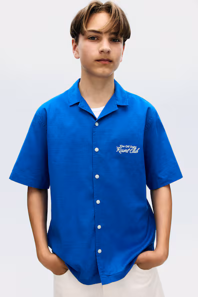 Рубашка курортного стиля из хлопка