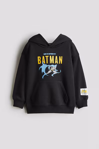 Толстовка с капюшоном в принт