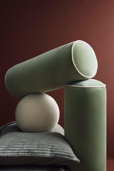 Велюровый цилиндрический подушка- Заказать в России