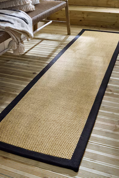 Коврик-раннер для интерьера и экстерьера с краем в стиле сизаля- Заказать в России