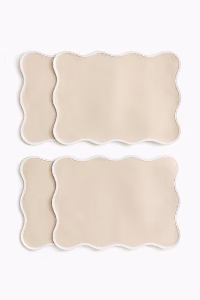 Набор из 4 скатертей с водоотталкивающим покрытием