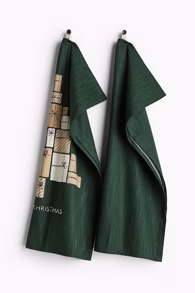 H&M Набор из 2 кухонных полотенец