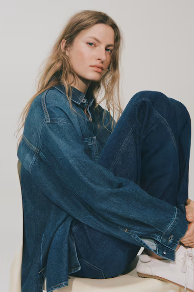 Джинсы  с высокой посадкой- Заказать в России