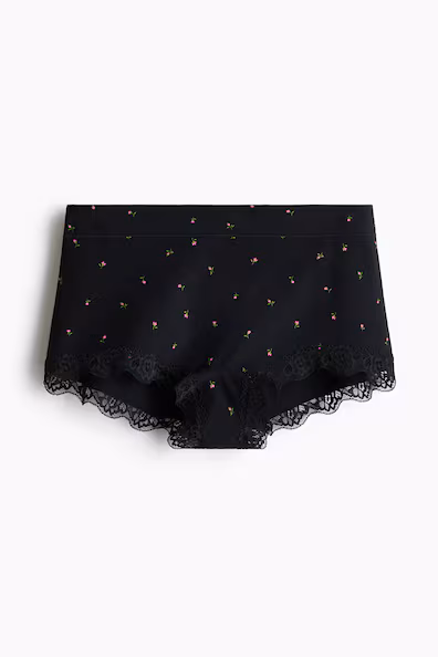 Трусы-боксеры с кружевом- Заказать в России