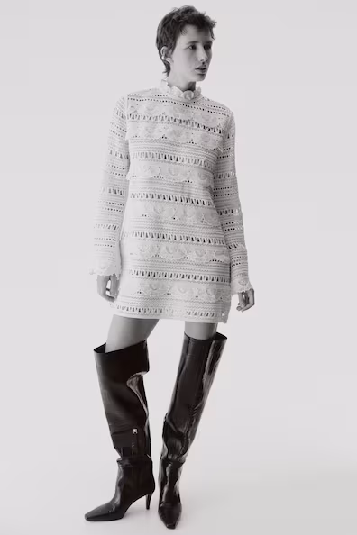 Мини-платье с крючком