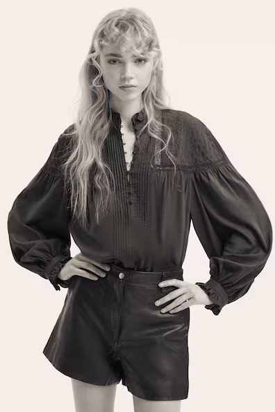 Блузка с рельефным узором из хлопковой смеси H&M- Заказать в России