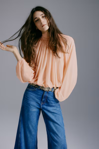 Блузка с завязывающимся воротником H&M- Заказать в России