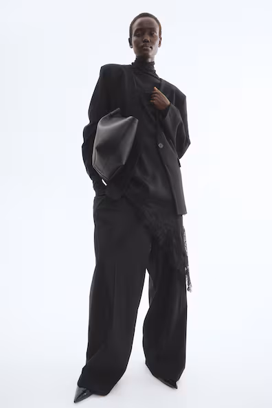 Пиджак без воротника из джерси