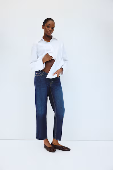 MAMA джинсы прямые STRAIGHT на щиколотку- Заказать в России