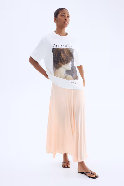 Юбка-трапеция из джерси- Заказать в России