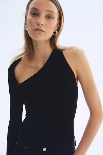 Боди с одним рукавом- Заказать в России