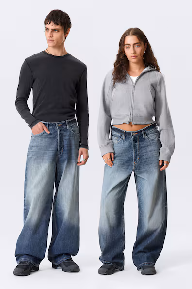 Джинсы унисекс ASTRO MID RISE свободного покроя