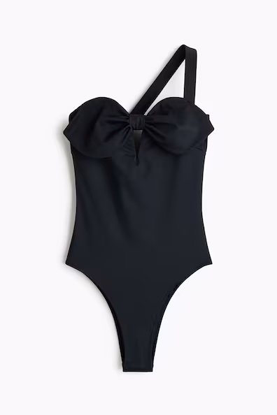 Купальник с бантом на одном плече- Заказать в России