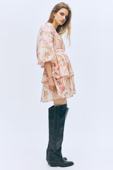 Платье из смеси льна- Заказать в России