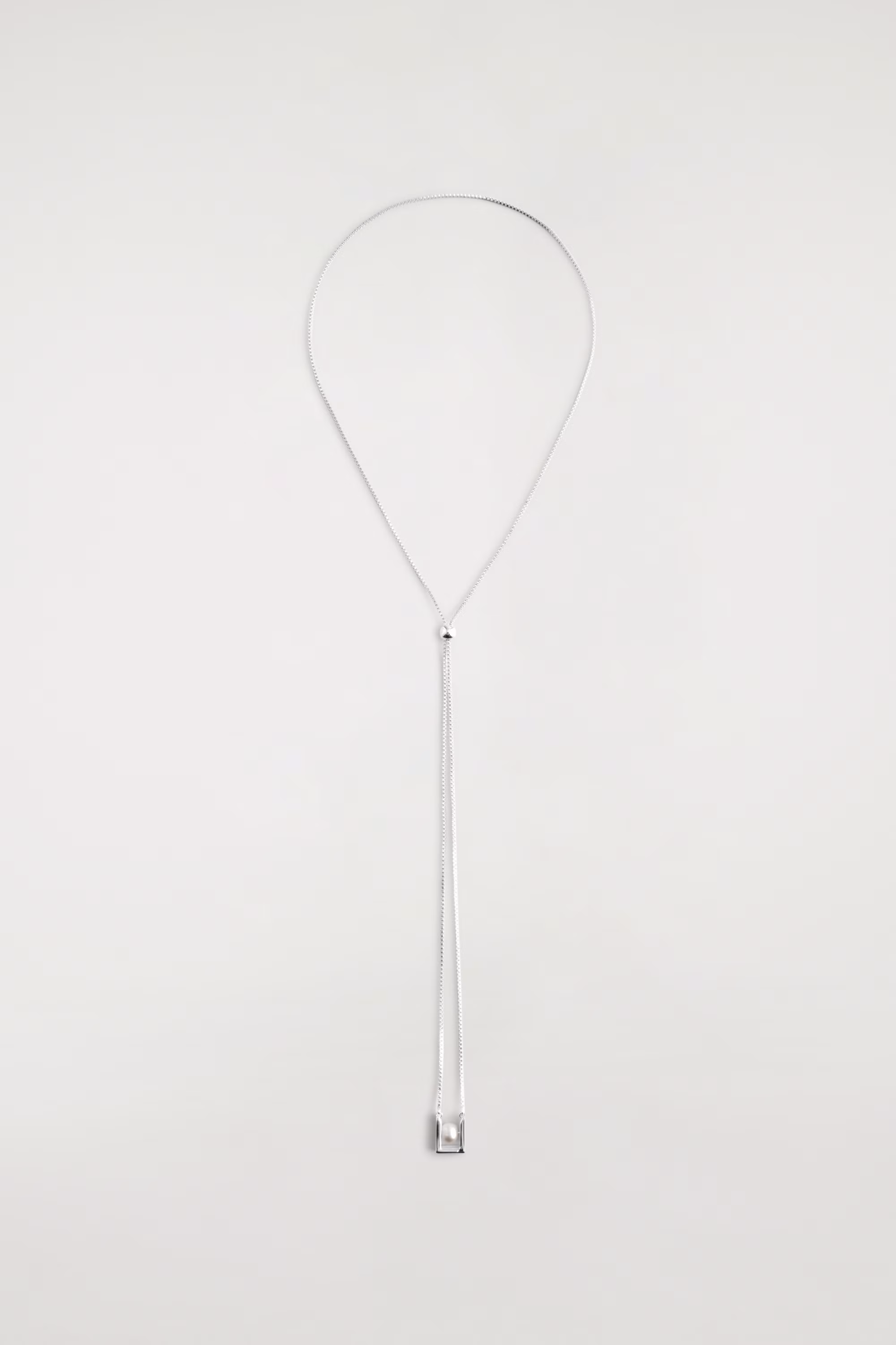 Ожерелье с цепочкой и прямоугольным подвеской