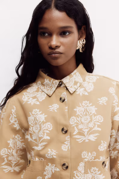 Функциональная рубашка из хлопкового саржева- Заказать в России