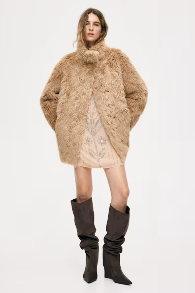 Пальто до колен с высоким воротником H&M- Заказать в России