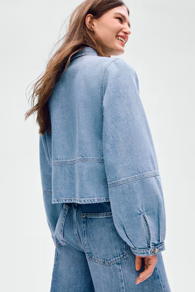 Джинсовая рубашка- Заказать в России