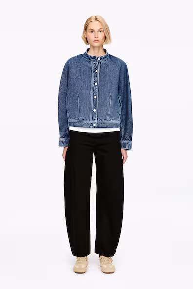 Джинсовая жакет-рубашка