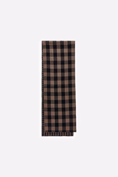 Хлопковый шарф в клетку- Заказать в России