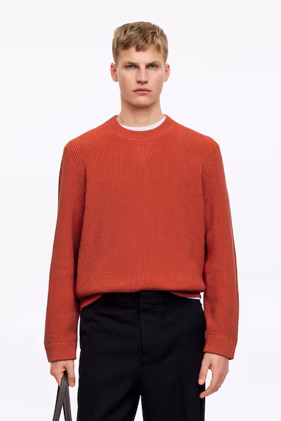 Свитер из хлопка и льна- Заказать в России