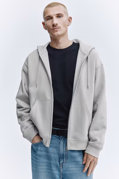 Куртка LOOSE FIT с капюшоном и молнией