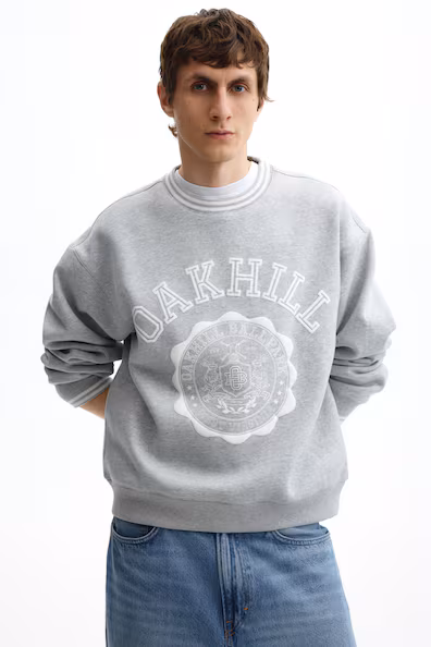 Свитшот LOOSE FIT с принтом- Заказать в России