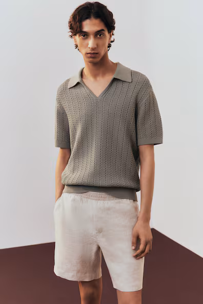 Поло из мягкой ткани с классической посадкой- Заказать в России