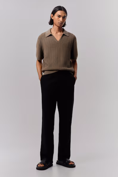 Поло из мягкой ткани с классической посадкой- Заказать в России